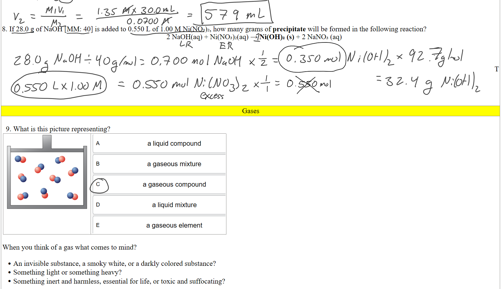 



If 28.0 g of NaOH [MM: 40] is added to 0.550 L of 1.00 M Ni(NO₃)₂, how many grams of precipitate will be formed in the following reaction?
2 NaOH(aq) + Ni(NO₃)₂(aq) → Ni(OH)₂ (s) + 2 NaNO₃ (aq)



T




Gases

What is this picture representing? 
Untitled picture.png 

Untitled picture.png Machine generated alternative text:
c 
a liquid compound 
a gaseous mixture 
a gaseous compound 
a liquid mixture 
a gaseous element 
 
When you think of a gas what comes to mind?

An invisible substance, a smoky white, or a darkly colored substance? 
Something light or something heavy? 
Something inert and harmless, essential for life, or toxic and suffocating? 

Ink Drawings
Ink Drawings
Ink Drawings
Ink Drawings
Ink Drawings
Ink Drawings
Ink Drawings
Ink Drawings
Ink Drawings
Ink Drawings
Ink Drawings
Ink Drawings
Ink Drawings
Ink Drawings
Ink Drawings
Ink Drawings
Ink Drawings
Ink Drawings
Ink Drawings
Ink Drawings
Ink Drawings
Ink Drawings
Ink Drawings
Ink Drawings
Ink Drawings
Ink Drawings
Ink Drawings
Ink Drawings
Ink Drawings
Ink Drawings
Ink Drawings
Ink Drawings
Ink Drawings
Ink Drawings
Ink Drawings
Ink Drawings
Ink Drawings
Ink Drawings
Ink Drawings
Ink Drawings
Ink Drawings
Ink Drawings
Ink Drawings
Ink Drawings
Ink Drawings
Ink Drawings
Ink Drawings
Ink Drawings
Ink Drawings
Ink Drawings
Ink Drawings
Ink Drawings
Ink Drawings
Ink Drawings
Ink Drawings
Ink Drawings
Ink Drawings
Ink Drawings
Ink Drawings
Ink Drawings
Ink Drawings
Ink Drawings
Ink Drawings
Ink Drawings
Ink Drawings
Ink Drawings
Ink Drawings
Ink Drawings
Ink Drawings
Ink Drawings
Ink Drawings
Ink Drawings
Ink Drawings
Ink Drawings
Ink Drawings
Ink Drawings
Ink Drawings
Ink Drawings
Ink Drawings
Ink Drawings
Ink Drawings
Ink Drawings
Ink Drawings
Ink Drawings
Ink Drawings
Ink Drawings
Ink Drawings
Ink Drawings
Ink Drawings
Ink Drawings
Ink Drawings
Ink Drawings
Ink Drawings
Ink Drawings
Ink Drawings
Ink Drawings
Ink Drawings
Ink Drawings
Ink Drawings
Ink Drawings
Ink Drawings
Ink Drawings
Ink Drawings
Ink Drawings
Ink Drawings
Ink Drawings
Ink Drawings
Ink Drawings
Ink Drawings
Ink Drawings
Ink Drawings
Ink Drawings
Ink Drawings
Ink Drawings
Ink Drawings
Ink Drawings
Ink Drawings
Ink Drawings
Ink Drawings
Ink Drawings
Ink Drawings
Ink Drawings
Ink Drawings
Ink Drawings
Ink Drawings
Ink Drawings
Ink Drawings
Ink Drawings
Ink Drawings
Ink Drawings
Ink Drawings
Ink Drawings
Ink Drawings
Ink Drawings
Ink Drawings
Ink Drawings
Ink Drawings
Ink Drawings
Ink Drawings
Ink Drawings
Ink Drawings
Ink Drawings
Ink Drawings
Ink Drawings
Ink Drawings
Ink Drawings
Ink Drawings
Ink Drawings
Ink Drawings
Ink Drawings
Ink Drawings
Ink Drawings
Ink Drawings
Ink Drawings
Ink Drawings
Ink Drawings
Ink Drawings
Ink Drawings
Ink Drawings
Ink Drawings
Ink Drawings
Ink Drawings
Ink Drawings
Ink Drawings
Ink Drawings
Ink Drawings
Ink Drawings
Ink Drawings
Ink Drawings
Ink Drawings
Ink Drawings
Ink Drawings
Ink Drawings
Ink Drawings
Ink Drawings
Ink Drawings
Ink Drawings
Ink Drawings
Ink Drawings
Ink Drawings
Ink Drawings
Ink Drawings
Ink Drawings
Ink Drawings
Ink Drawings
Ink Drawings
Ink Drawings
Ink Drawings
Ink Drawings
Ink Drawings
Ink Drawings
Ink Drawings
Ink Drawings
Ink Drawings
Ink Drawings
Ink Drawings
Ink Drawings
Ink Drawings
Ink Drawings
Ink Drawings
Ink Drawings
Ink Drawings
Ink Drawings
Ink Drawings
Ink Drawings
Ink Drawings
Ink Drawings
Ink Drawings
Ink Drawings
Ink Drawings
Ink Drawings
Ink Drawings
Ink Drawings
Ink Drawings
Ink Drawings
Ink Drawings
Ink Drawings
Ink Drawings
Ink Drawings
Ink Drawings
Ink Drawings
Ink Drawings
Ink Drawings
Ink Drawings
Ink Drawings
Ink Drawings
Ink Drawings
Ink Drawings
Ink Drawings
Ink Drawings
Ink Drawings
Ink Drawings
