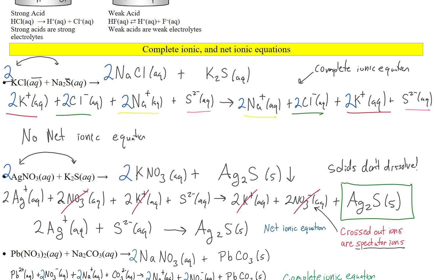 Untitled picture.png 
Strong Acid
HCl(aq)  ⟶ H+(aq) + Cl–(aq)
Strong acids are strong electrolytes
Untitled picture.png 
Weak Acid
HF(aq) ⇄ H+(aq)+ F–(aq)
Weak acids are weak electrolytes
Complete ionic, and net ionic equations


KCl(aq) + Na2S(aq) ⟶  








AgNO3(aq) + K2S(aq) ⟶ 
 





Pb(NO3)2(aq) + Na2CO3(aq) ⟶


Ink Drawings
Ink Drawings
Ink Drawings
Ink Drawings
Ink Drawings
Ink Drawings
Ink Drawings
Ink Drawings
Ink Drawings
Ink Drawings
Ink Drawings
Ink Drawings
Ink Drawings
Ink Drawings
Ink Drawings
Ink Drawings
Ink Drawings
Ink Drawings
Ink Drawings
Ink Drawings
Ink Drawings
Ink Drawings
Ink Drawings
Ink Drawings
Ink Drawings
Ink Drawings
Ink Drawings
Ink Drawings
Ink Drawings
Ink Drawings
Ink Drawings
Ink Drawings
Ink Drawings
Ink Drawings
Ink Drawings
Ink Drawings
Ink Drawings
Ink Drawings
Ink Drawings
Ink Drawings
Ink Drawings
Ink Drawings
Ink Drawings
Ink Drawings
Ink Drawings
Ink Drawings
Ink Drawings
Ink Drawings
Ink Drawings
Ink Drawings
Ink Drawings
Ink Drawings
Ink Drawings
Ink Drawings
Ink Drawings
Ink Drawings
Ink Drawings
Ink Drawings
Ink Drawings
Ink Drawings
Ink Drawings
Ink Drawings
Ink Drawings
Ink Drawings
Ink Drawings
Ink Drawings
Ink Drawings
Ink Drawings
Ink Drawings
Ink Drawings
Ink Drawings
Ink Drawings
Ink Drawings
Ink Drawings
Ink Drawings
Ink Drawings
Ink Drawings
Ink Drawings
Ink Drawings
Ink Drawings
Ink Drawings
Ink Drawings
Ink Drawings
Ink Drawings
Ink Drawings
Ink Drawings
Ink Drawings
Ink Drawings
Ink Drawings
Ink Drawings
Ink Drawings
Ink Drawings
Ink Drawings
Ink Drawings
Ink Drawings
Ink Drawings
Ink Drawings
Ink Drawings
Ink Drawings
Ink Drawings
Ink Drawings
Ink Drawings
Ink Drawings
Ink Drawings
Ink Drawings
Ink Drawings
Ink Drawings
Ink Drawings
Ink Drawings
Ink Drawings
Ink Drawings
Ink Drawings
Ink Drawings
Ink Drawings
Ink Drawings
Ink Drawings
Ink Drawings
Ink Drawings
Ink Drawings
Ink Drawings
Ink Drawings
Ink Drawings
Ink Drawings
Ink Drawings
Ink Drawings
Ink Drawings
Ink Drawings
Ink Drawings
Ink Drawings
Ink Drawings
Ink Drawings
Ink Drawings
Ink Drawings
Ink Drawings
Ink Drawings
Ink Drawings
Ink Drawings
Ink Drawings
Ink Drawings
Ink Drawings
Ink Drawings
Ink Drawings
Ink Drawings
Ink Drawings
Ink Drawings
Ink Drawings
Ink Drawings
Ink Drawings
Ink Drawings
Ink Drawings
Ink Drawings
Ink Drawings
Ink Drawings
Ink Drawings
Ink Drawings
Ink Drawings
Ink Drawings
Ink Drawings
Ink Drawings
Ink Drawings
Ink Drawings
Ink Drawings
Ink Drawings
Ink Drawings
Ink Drawings
Ink Drawings
Ink Drawings
Ink Drawings
Ink Drawings
Ink Drawings
Ink Drawings
Ink Drawings
Ink Drawings
Ink Drawings
Ink Drawings
Ink Drawings
Ink Drawings
Ink Drawings
Ink Drawings
Ink Drawings
Ink Drawings
Ink Drawings
Ink Drawings
Ink Drawings
Ink Drawings
Ink Drawings
Ink Drawings
Ink Drawings
Ink Drawings
Ink Drawings
Ink Drawings
Ink Drawings
Ink Drawings
Ink Drawings
Ink Drawings
Ink Drawings
Ink Drawings
Ink Drawings
Ink Drawings
Ink Drawings
Ink Drawings
Ink Drawings
Ink Drawings
Ink Drawings
Ink Drawings
Ink Drawings
Ink Drawings
Ink Drawings
Ink Drawings
Ink Drawings
Ink Drawings
Ink Drawings
Ink Drawings
Ink Drawings
Ink Drawings
Ink Drawings
Ink Drawings
Ink Drawings
Ink Drawings
Ink Drawings
Ink Drawings
Ink Drawings
Ink Drawings
Ink Drawings
Ink Drawings
Ink Drawings
Ink Drawings
Ink Drawings
Ink Drawings
Ink Drawings
Ink Drawings
Ink Drawings
Ink Drawings
Ink Drawings
Ink Drawings
Ink Drawings
Ink Drawings
Ink Drawings
Ink Drawings
Ink Drawings
Ink Drawings
Ink Drawings
Ink Drawings
Ink Drawings
Ink Drawings
Ink Drawings
Ink Drawings
Ink Drawings
Ink Drawings
Ink Drawings
Ink Drawings
Ink Drawings
Ink Drawings
Ink Drawings
Ink Drawings
Ink Drawings
Ink Drawings
Ink Drawings
Ink Drawings
Ink Drawings
Ink Drawings
Ink Drawings
Ink Drawings
Ink Drawings
Ink Drawings
Ink Drawings
Ink Drawings
Ink Drawings
Ink Drawings
Ink Drawings
Ink Drawings
Ink Drawings
Ink Drawings
Ink Drawings
Ink Drawings
Ink Drawings
Ink Drawings
Ink Drawings
Ink Drawings
Ink Drawings
Ink Drawings
Ink Drawings
Ink Drawings
Ink Drawings
Ink Drawings
Ink Drawings
Ink Drawings
Ink Drawings
Ink Drawings
Ink Drawings
Ink Drawings
Ink Drawings
Ink Drawings
Ink Drawings
Ink Drawings
Ink Drawings
Ink Drawings
Ink Drawings
Ink Drawings
Ink Drawings
Ink Drawings
Ink Drawings
Ink Drawings
Ink Drawings
Ink Drawings
Ink Drawings
Ink Drawings
Ink Drawings
Ink Drawings
Ink Drawings
Ink Drawings
Ink Drawings
Ink Drawings
Ink Drawings
Ink Drawings
Ink Drawings
Ink Drawings
Ink Drawings
Ink Drawings
Ink Drawings
Ink Drawings
Ink Drawings
Ink Drawings
Ink Drawings
Ink Drawings
Ink Drawings
Ink Drawings
Ink Drawings
Ink Drawings
Ink Drawings
Ink Drawings
Ink Drawings
Ink Drawings
Ink Drawings
Ink Drawings
Ink Drawings
Ink Drawings
Ink Drawings
Ink Drawings
Ink Drawings
Ink Drawings
Ink Drawings
Ink Drawings
Ink Drawings
Ink Drawings
Ink Drawings
Ink Drawings
Ink Drawings
Ink Drawings
Ink Drawings
Ink Drawings
Ink Drawings
Ink Drawings
Ink Drawings
Ink Drawings
Ink Drawings
Ink Drawings
Ink Drawings
Ink Drawings
Ink Drawings
Ink Drawings
Ink Drawings
Ink Drawings
Ink Drawings
Ink Drawings
Ink Drawings
Ink Drawings
Ink Drawings
Ink Drawings
Ink Drawings
Ink Drawings
Ink Drawings
Ink Drawings
Ink Drawings
Ink Drawings
Ink Drawings
Ink Drawings
Ink Drawings
Ink Drawings
Ink Drawings
Ink Drawings
Ink Drawings
Ink Drawings
Ink Drawings
Ink Drawings
Ink Drawings
Ink Drawings
Ink Drawings
Ink Drawings
Ink Drawings
Ink Drawings
Ink Drawings
Ink Drawings
Ink Drawings
Ink Drawings
Ink Drawings
Ink Drawings
Ink Drawings
Ink Drawings
Ink Drawings
Ink Drawings
Ink Drawings
Ink Drawings
Ink Drawings
Ink Drawings
Ink Drawings
Ink Drawings
Ink Drawings
Ink Drawings
Ink Drawings
Ink Drawings
Ink Drawings
Ink Drawings
Ink Drawings
Ink Drawings
Ink Drawings
Ink Drawings
Ink Drawings
Ink Drawings
Ink Drawings
Ink Drawings
Ink Drawings
Ink Drawings
Ink Drawings
Ink Drawings
Ink Drawings
Ink Drawings
Ink Drawings
Ink Drawings
Ink Drawings
Ink Drawings
Ink Drawings
Ink Drawings
Ink Drawings
Ink Drawings
Ink Drawings
Ink Drawings
Ink Drawings
Ink Drawings
Ink Drawings
Ink Drawings
Ink Drawings
Ink Drawings
Ink Drawings
Ink Drawings
Ink Drawings
Ink Drawings
Ink Drawings
Ink Drawings
Ink Drawings
Ink Drawings
Ink Drawings
Ink Drawings
Ink Drawings
Ink Drawings
Ink Drawings
Ink Drawings
Ink Drawings
Ink Drawings
Ink Drawings
Ink Drawings
Ink Drawings
Ink Drawings
Ink Drawings
Ink Drawings
Ink Drawings
Ink Drawings
Ink Drawings
Ink Drawings
Ink Drawings
Ink Drawings
Ink Drawings
Ink Drawings
Ink Drawings
Ink Drawings
Ink Drawings
Ink Drawings
Ink Drawings
Ink Drawings
Ink Drawings
Ink Drawings
Ink Drawings
Ink Drawings
Ink Drawings
Ink Drawings
Ink Drawings
Ink Drawings
Ink Drawings
Ink Drawings
Ink Drawings
Ink Drawings
Ink Drawings
Ink Drawings
Ink Drawings
Ink Drawings
Ink Drawings
Ink Drawings
Ink Drawings
Ink Drawings
Ink Drawings
Ink Drawings
Ink Drawings
Ink Drawings
Ink Drawings
Ink Drawings
Ink Drawings
Ink Drawings
Ink Drawings
Ink Drawings
Ink Drawings
Ink Drawings
Ink Drawings
Ink Drawings
Ink Drawings
Ink Drawings
Ink Drawings
Ink Drawings
Ink Drawings
Ink Drawings
Ink Drawings
Ink Drawings
Ink Drawings
Ink Drawings
Ink Drawings
Ink Drawings
Ink Drawings
Ink Drawings
Ink Drawings
Ink Drawings
Ink Drawings
Ink Drawings
Ink Drawings
